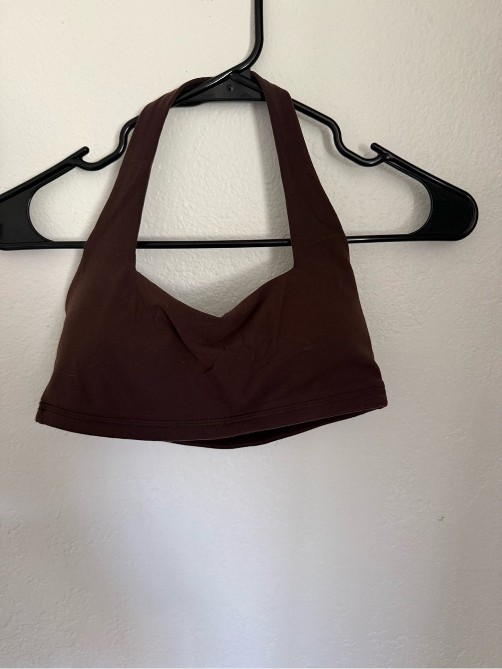 BuffBunny Brown Halter Sports Bra